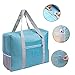 Foldable Travel Duffel Bag 20'' Lightweight Waterproof Travel Luggage Bag(Pack of 2)(Black+Blue)