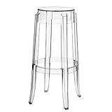 Modway Philippe Starck Style Charles Ghost Bar Stool (set of 2)
