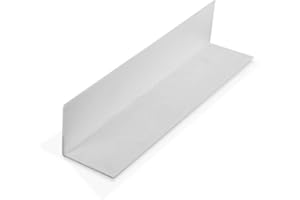 Outwater Plastics 1940-Wh White 1-1/2 Inch X 1-1/2 Inch X 3/64 (.047) Inch Thick Styrene Plastic Even Leg Angle Moulding 48 Inch Lengths (Pack of 3)