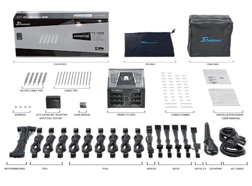 Seasonic Prime Tx 1300 Atx 3.0 1300Watt Full Modular 80+ Titanium Psu/Power Supply - View 13