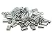 Muzata 100PCS Aluminum Crimping Loop Sleeve for Hanging and Securing 1/8