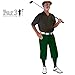 Golf Knickers Dark Green Microfiber (Plus Fours) for Men