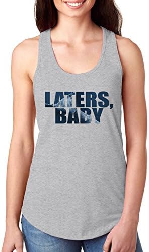 Laters Baby 50 Fifty Shades of Mr. Grey Tie Womens Tank Top XS Heather Gray
