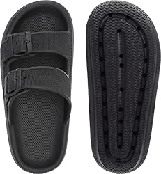 BRONAX Cloud Slides Cushion Pillow Slippers for Men