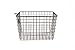 Spectrum Diversified Wire Storage Basket, Vintage Locker Basket Style, Rustic Farmhouse Chic, Steel Storage for Closets, Pantry, Kitchen, Garage, Bathroom & More, Medium, Industrial Gray