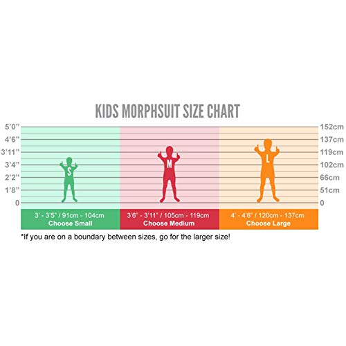 Morphsuits The Rake Costume for Kids, Zalgo Scary Halloween Costume for Boys, Creepy Kids Outfit, Fun Dress-Up, Small