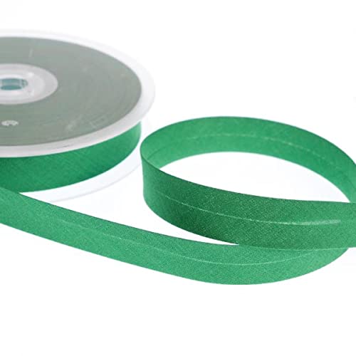 Realm Bias Binding Centre Fold Polycotton 18mm/30mm 5 Metres (Emerald, 30mm)