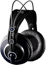 AKG K240 MKII Professional Semi-Open Over-Ear Headphones Black and Blue view 4