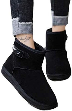 GanQuan2018 Men's Snow Boot Slip On Warm Fashion Casual Cold-Weather Ankle Boots