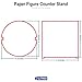 LITKO Paper Figure Holder | Game Card Holder | Paper Miniature Counter Bases (Round Base, 4x4-Inch Tall Slot)