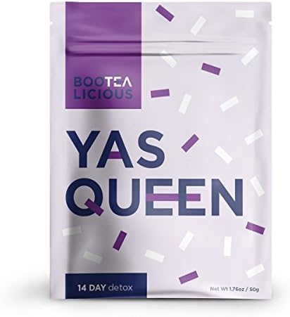 Pace Brands -Bootealicious Yas Queen 14 Day Detox Tea | 100% Natural Weight Loss Tea | Fight Bloating, Release Toxins, Cleanse Digestive System, Help Slim You Down | Without Laxatives | Loose Leaf 50g
