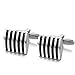 Jstyle Black Cufflinks for Men Shirt Cufflinks Unique Business Wedding