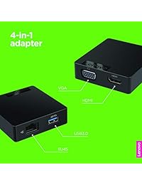 Lenovo USB C Travel Docking Station   Concentrador USB de viaje con HDMI, VGA, USB 3.0 y RJ45 (gx90 m61235)