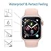 [3PACK] Apple Watch Series 4 40mm Tempered Glass Screen Protector, EcoPestuGo - 9H Hardness,Anti-Fingerprint,Anti-Scratch,Ultra-Clear,Bubble Free Screen Protector Compatible Apple Watch Series 4 40mm