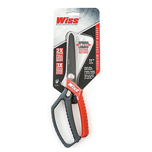 Crescent Wiss 11" Titanium Coated Single Ring All-Purpose Shears - W11TM,Black