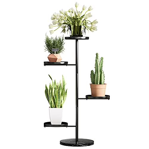 Kinkota Tall Plant Stand for Indoor Plants, 4 Tiers Metal Corner Plant