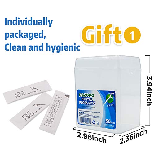 Dental Floss Picks, High Toughness Toothpicks Sticks 250PCS Clean/Heathy with Portable Travel Case Individual Package and Dentalpicks Perfect for Family,Hotel,Travel - Thumbnail 4