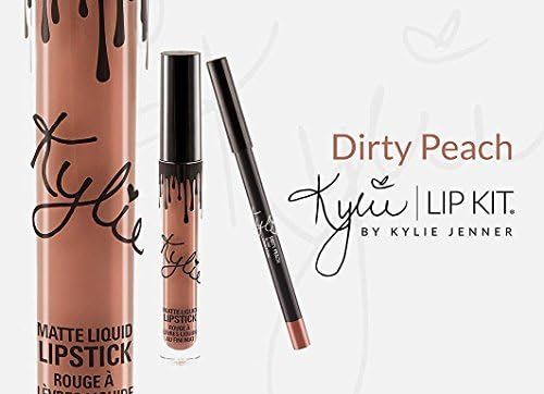 Kylie Matte Liquid Lipstick &amp; Lip Liner - DIRTY PEACH by Kylie Makeup