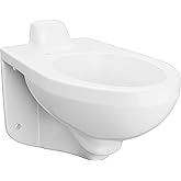 PROFLO PF1732 Wall Mounted Flush Valve Elongated Toilet Bowl Only - White