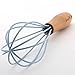 Spring Chef Spatula, Pastry Brush & Whisk, Silicone Set with Beechwood Handle, Blue