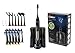 Pursonic S520 Rechargeable Sonic Toothbrush- Includes 20 accessories: 12 Brush Heads & More, Black