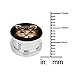 BodyJ4You Screw Fit Plugs Kit Stainless Steel Plugs 2G-12mm (6 Pieces)