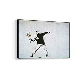 Framed for Living Room Bedroom Banksy Theme for