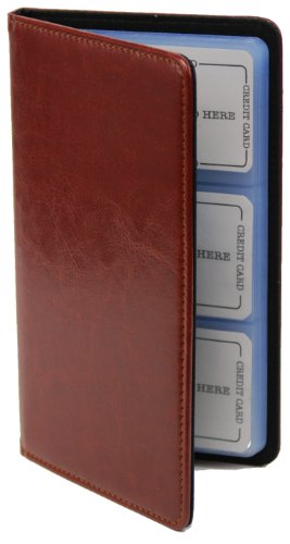 72 Count Credit Card/business Card Holder (Brown)