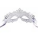 Masquerade Mask Shiny Metal Rhinestone Venetian Pretty Party Evening Prom Mask Silver Purple