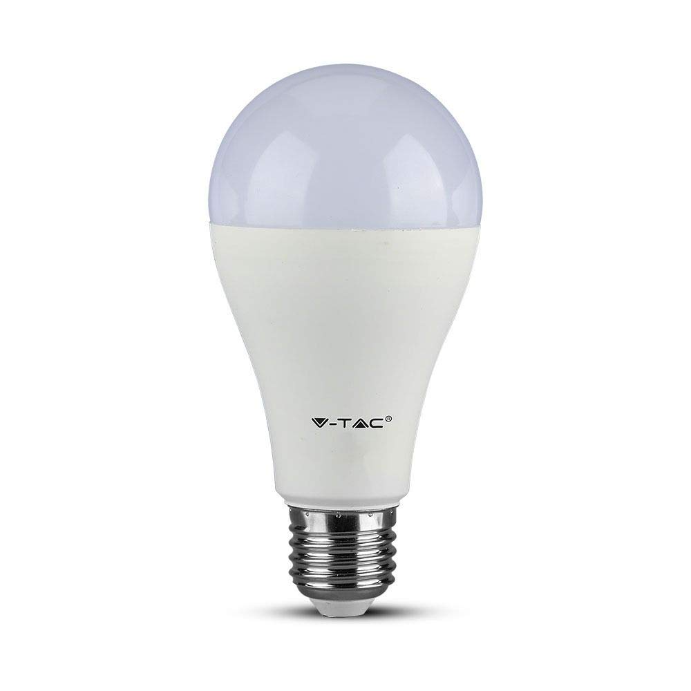 V-TAC LED Bulb 17W, Bulb A65 Chip Samsung Pro Cap E27, 3000K, White, VT-217
