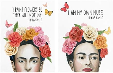 Bilderwelten Modern Canvas Wall Art - Frida's Thoughts Set Portrait Format 4:3 2x 40x30cm