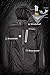 SWISSWELL Mens Rain Jacket & Trouser Suit Black, Black-Suit, Size X-Large