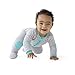 baby deedee Sleepsie Quilted Footie, Heather Gray/Teal, 12-18 Months