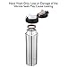 LifeSky Stainless Steel Insulated Travel Coffee Mug, 16 oz (16oz, Black Lid)