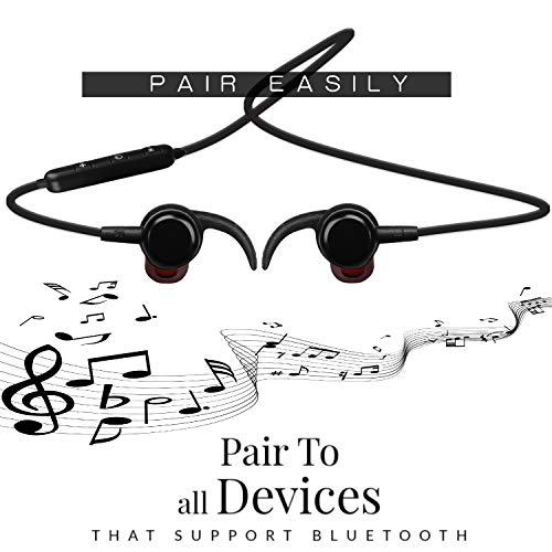 Earbuds Headphones for Running Earphone with Bluetooth Magnetic Headphone Noise Canceling High Fidelity Audio Earbuds in Ear Suitable for Sweatproof Running Headphone with Bluetooth Secure Fit Design