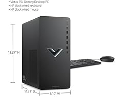 HP Victus 15L Gaming Desktop PC, AMD Ryzen 5