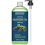 100 % Pure Chilean GrapeSeed Oil 16 fl. oz - The BEST Emollient for Softer Skin