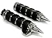 TMS Spike Chrome Hand Grips Throttle Boss for Yamaha V-Star Road Star Custom Classic Harley Sportster Dyna Softail Road Street Honda GL 1500 1800 Shadow 750 1100