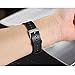 bayite Leather Bands Compatible Fitbit Versa, Slim Wristband Replacement Accessories Fitness Classic Straps Women Men, Black