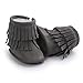 Kuner Infant Baby Girls Boys Tassel Plush Moccasins Non-Slip Prewalker Outdoor Warm Snow Boots 0-18Months