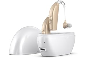 RAGKAY Hearing Aids Rechargeable (Pair), Hearing Amplifier for Seniors & Adults, OTC Behind-The-Ear BTE Hearing Aid, Digital PSAP Personal Sound Amplification, Volume Control & Noise Cancellation