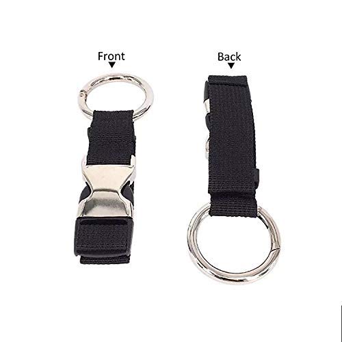 2PCS Heavy Duty Add a Bag Luggage Strap Jacket Gripper,Carry-on Baggage Suitcase Straps Belts Travel Accessories (Black) - Thumbnail 3