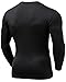 Tesla TM-YUD21-BLK_Medium Men's Thermal Wintergear Compression Baselayer Long Sleeve Top YUD21