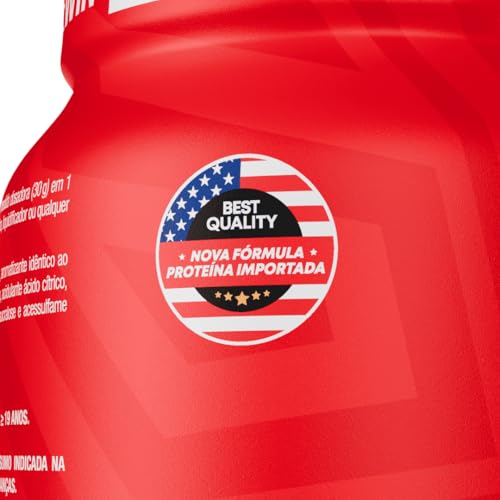 Whey Protein 100% Concentrado Pote 900g Sabor Morango - Ftw Suplemento Alimentar, Proteína do Soro do Leite, Alto Valor Biológico