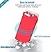iPhone 7/8 Battery Case, XchuangX 3000mAh Rechargeable Protective Charging Case Slim for Apple iPhone 7/8 (4.7 inch), Support All Types Headphones, Answer Call and Sync-Through-Red