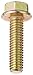 Steel Hex Bolt, Grade 8, Zinc Yellow-Chromate Plated Finish, Flange Hex Head, External Hex Drive, Meets IFI 111/SAE J429, Flanged, Non-Serrated, 1/2