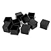 uxcell® Square Covers Table Foot Chair Leg End Caps 38x38mm 10Pcs Black