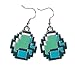 JINX Minecraft Diamond Ore Pendant Earrings
