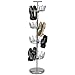 Household Essentials 2134 Four-Tier Adjustable Revolving Shoe Rack - Chrome
