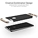 RANVOO Slim Fit iPhone 7 Plus Case, Hard Plastic PC Super Thin Mobile Phone Cover Case with Matte Finish Coating Grip, 3 in 1 Detachable Case, Black & Gold